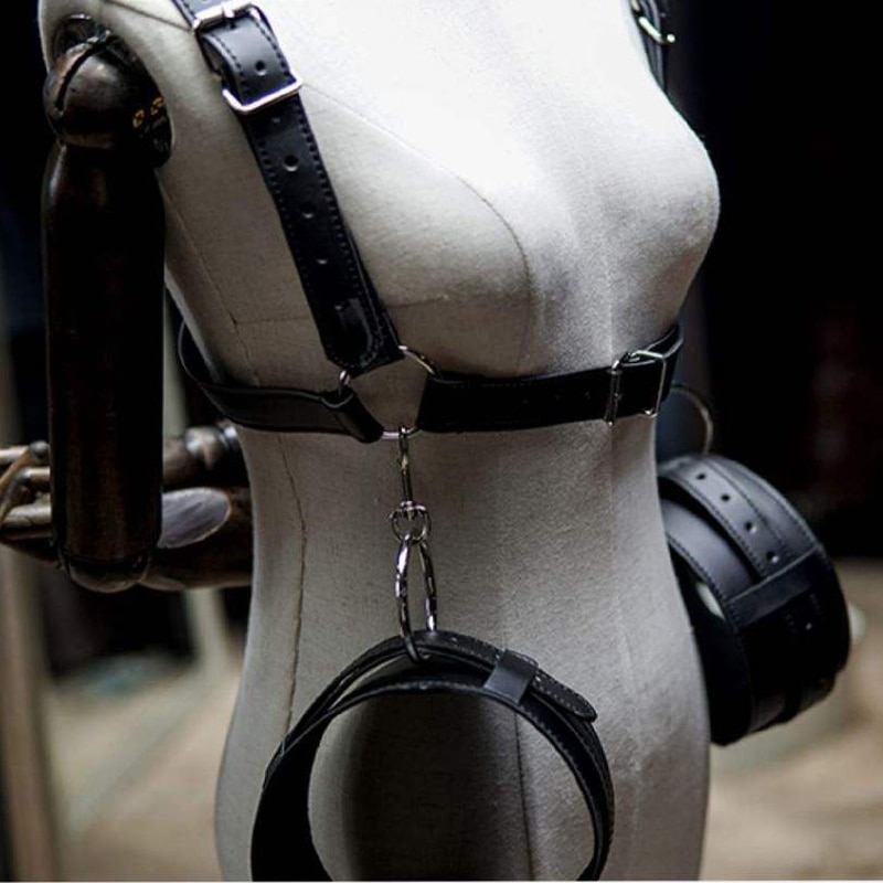 Thigh-Restraint-Straps-Sling-Leg-Spreader-Open-Restraint-Belt-Bondage-Harness-with-Wrist-Cuffs-BDSM-Sex-4